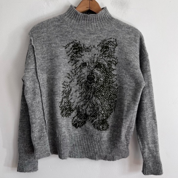 Anthropologie Moth Dog Mock Neck Sweater - Picture 2 of 6